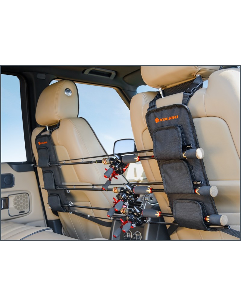 Automobile spinning rod holder