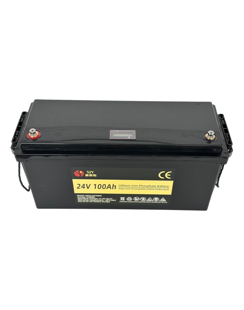 LiFePO4 SJY (25.6V, 100Ah) + charger 10A