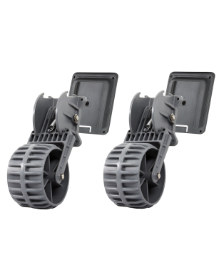 Plastic transportation wheels