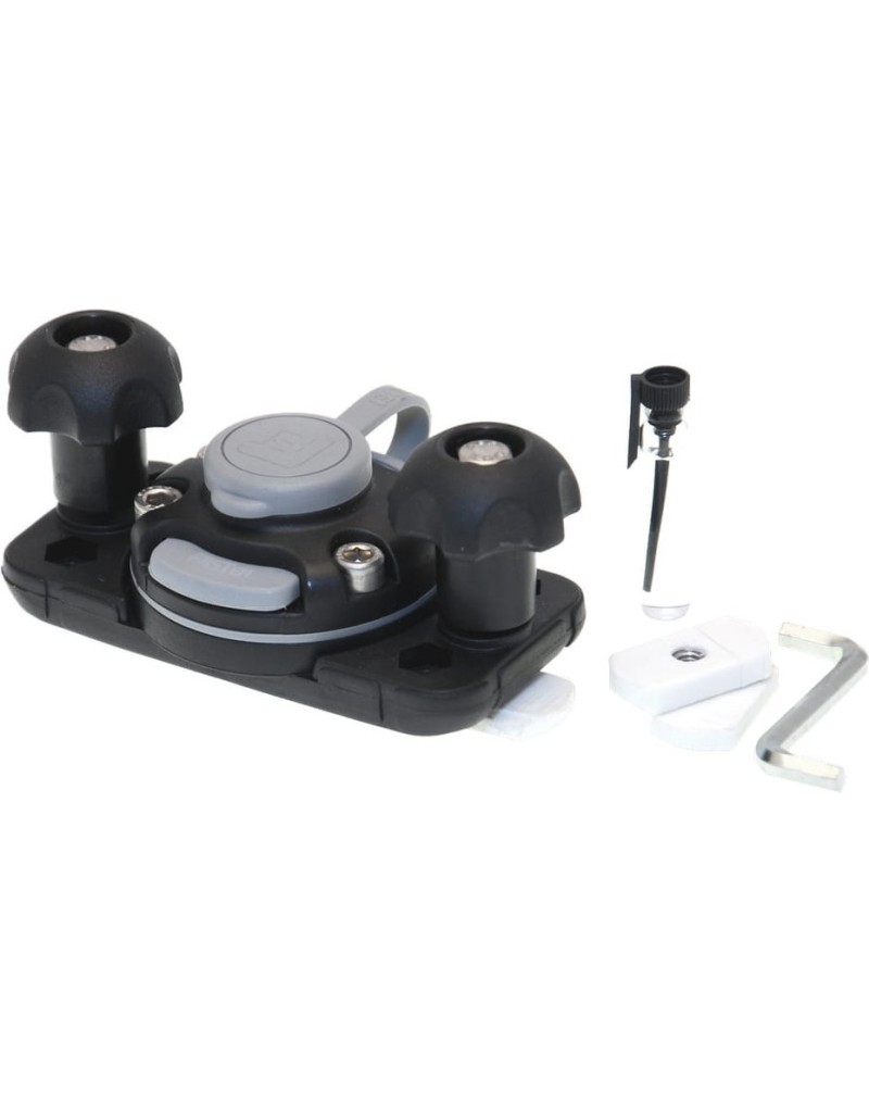 Platform for fishfinder and optional equipment with mount kit for C-shaped track