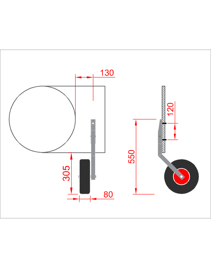 Stainless steel transportation wheels