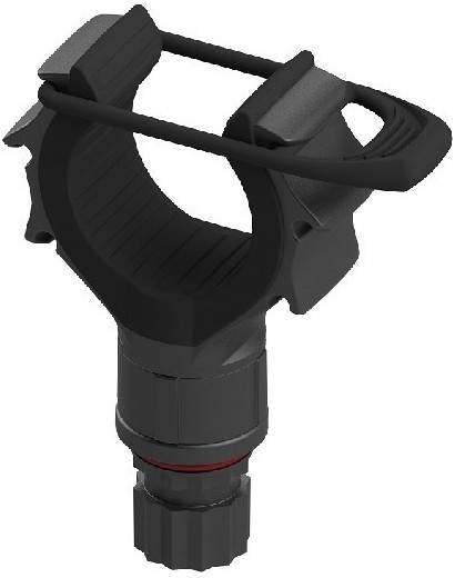 Clip with elastic latch