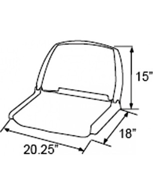 Plastic chair without padding